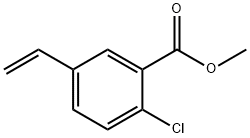 Benzoic acid, 2-chloro-5-ethenyl-, methyl ester Structure