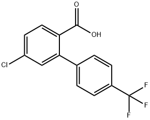 4-Chloro-2-(4-trifluoromethylphenyl)benzoic acid Structure