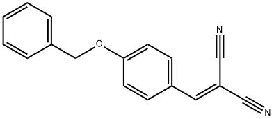 Propanedinitrile, 2-[[4-(phenylmethoxy)phenyl]methylene]- 구조식 이미지