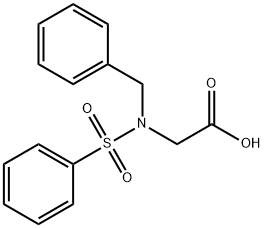 Glycine, N-(phenylmethyl)-N-(phenylsulfonyl)- 구조식 이미지