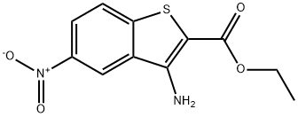 3-Amino-5-nitro-benzo[b]thiophene-2-carboxylic acid ethyl ester Structure