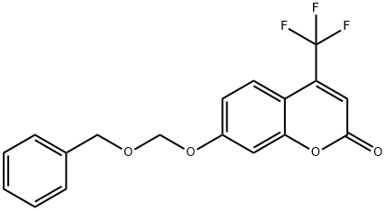 2H-1-Benzopyran-2-one, 7-[(phenylmethoxy)methoxy]-4-(trifluoromethyl)- Structure