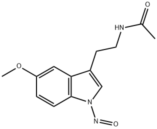 Acetamide, N-[2-(5-methoxy-1-nitroso-1H-indol-3-yl)ethyl]- Structure