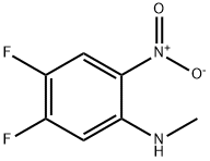 Benzenamine, 4,5-difluoro-N-methyl-2-nitro- 구조식 이미지