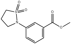 Benzoic acid, 3-(1,1-dioxido-2-isothiazolidinyl)-, methyl ester Structure