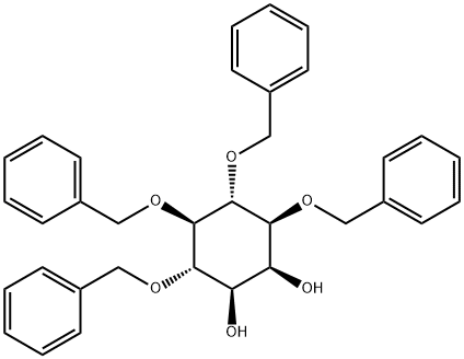 1,4,5,6-Tetra-O-benzyl-D-myo-inositol Structure