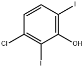 Phenol, 3-chloro-2,6-diiodo- Structure