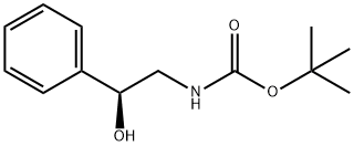 (S)-N-Boc-2-hydroxy-2-phenylethylamine 구조식 이미지