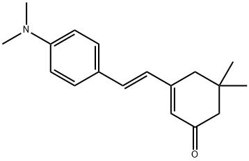 2-Cyclohexen-1-one, 3-[(1E)-2-[4-(dimethylamino)phenyl]ethenyl]-5,5-dimethyl- Structure