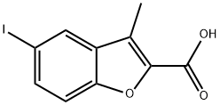 5-iodo-3-methyl-1-benzofuran-2-carboxylic acid Structure