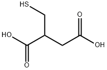 Butanedioic acid, 2-(mercaptomethyl)- 구조식 이미지