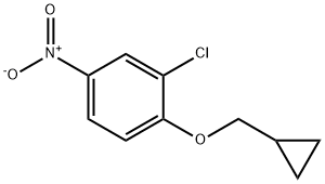 Benzene, 2-chloro-1-(cyclopropylmethoxy)-4-nitro- 구조식 이미지