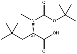 (S)-(Tert-Butoxy)Carbonyl N-Me-tBuAla-OH 구조식 이미지