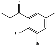 1-(3-Bromo-2-hydroxy-5-methylphenyl)-1-propanone Structure