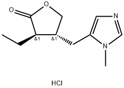 beta-pilocarpine hydrochloride Structure