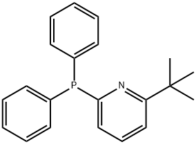 Pyridine, 2-(1,1-dimethylethyl)-6-(diphenylphosphino)- Structure