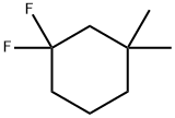 Cyclohexane, 1,1-difluoro-3,3-dimethyl- Structure