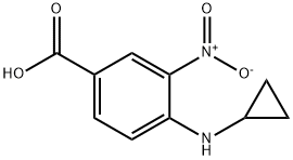 Benzoic acid, 4-(cyclopropylamino)-3-nitro- 구조식 이미지