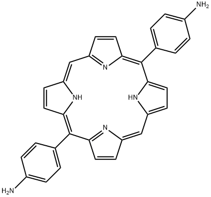 Benzenamine, 4,4'-(21H,23H-porphine-5,15-diyl)bis- Structure