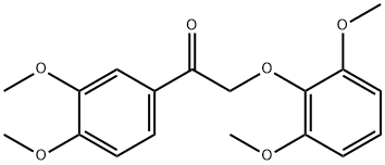 2-(2,6-Dimethoxyphenoxy)-1-(3,4-dimethoxyphenyl)ethanone  Structure