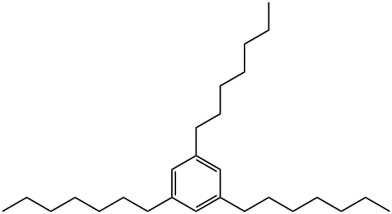 1,3,5-Tri-n-Heptylbenzene 구조식 이미지