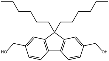 9,9-Dihexyl-9H-fluorene-2,7-diyl)dimethanol Structure