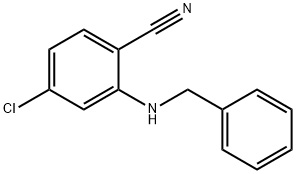 2-(Benzylamino)-4-chlorobenzonitrile Structure