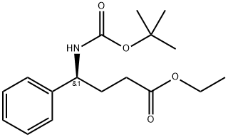 (S)-ethyl 4-(tert-butoxycarbonyl)-4-phenylbutanoate Structure