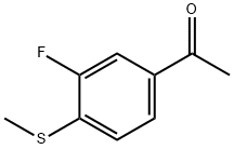 Ethanone, 1-[3-fluoro-4-(methylthio)phenyl]- Structure