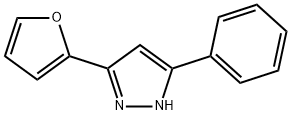 1H-Pyrazole, 3-(2-furanyl)-5-phenyl- Structure