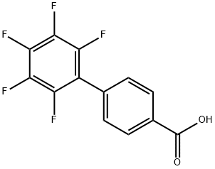 [1,1'-Biphenyl]-4-carboxylic acid, 2',3',4',5',6'-pentafluoro- Structure