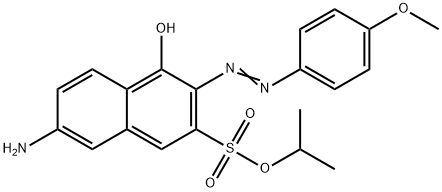 7-Amino-4-hydroxy-3-[2-(4-methoxyphenyl)diazenyl]-2-naphthalenesulfonic Acid 1-Methylethyl Ester Structure