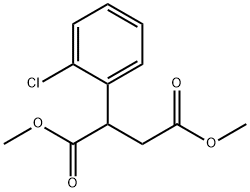 Butanedioic acid, 2-(2-chlorophenyl)-, 1,4-dimethyl ester Structure