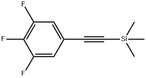 Benzene, 1,2,3-trifluoro-5-[2-(trimethylsilyl)ethynyl]- Structure