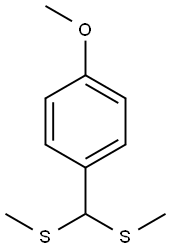 Benzene, 1-[bis(methylthio)methyl]-4-methoxy- 구조식 이미지