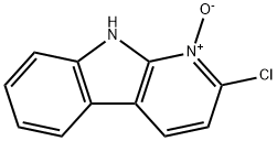 9H-Pyrido[2,3-b]indole, 2-chloro-, 1-oxide 구조식 이미지