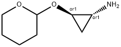 Cyclopropanamine, 2-[(tetrahydro-2H-pyran-2-yl)oxy]-, (1R,2R)-rel- Structure