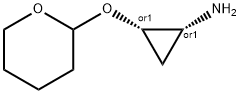 Cyclopropanamine, 2-[(tetrahydro-2H-pyran-2-yl)oxy]-, (1R,2S)-rel- Structure