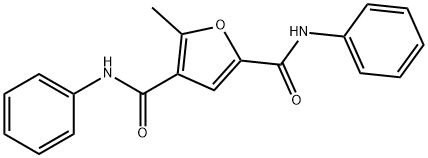 5-methyl-2-N,4-N-diphenylfuran-2,4-dicarboxamide 구조식 이미지