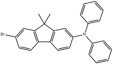 2-bromo-7-N,N’-diphenylamino-9,9’-dimethyl-9H-fluorene 구조식 이미지