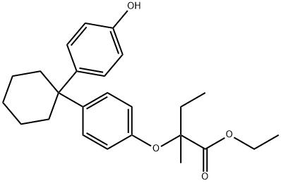 Clinofibrate Impurity 구조식 이미지