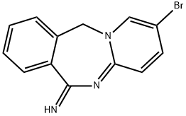 Pyrido[1,2-b][2,4]benzodiazepin-6(11H)-imine, 2-bromo- 구조식 이미지