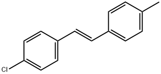 (E)-1-(4-chlorophenyl)-2-(4-methylphenyl)ethene 구조식 이미지