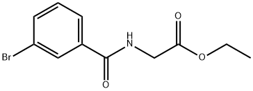 Glycine, N-(3-bromobenzoyl)-, ethyl ester Structure