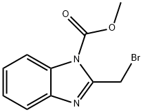 1H-Benzimidazole-1-carboxylic acid, 2-(bromomethyl)-, methyl ester Structure