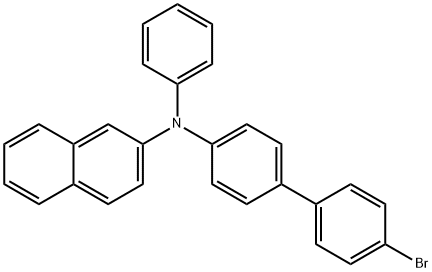 N-(4'-Bromobiphenyl-4-yl)-N-phenylnaphthalen-2-amine Structure