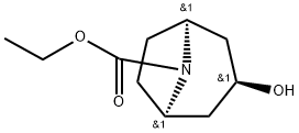 8-Azabicyclo[3.2.1]octane-8-carboxylic acid, 3-hydroxy-, ethyl ester, (3-endo)- Structure