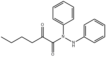 2-Oxo-hexanoic acid N,N'-diphenyl-hydrazide 구조식 이미지