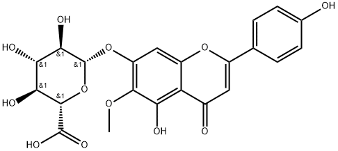 Hispidulin 7-glucuronide 구조식 이미지