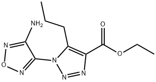 ethyl 1-(4-amino-1,2,5-oxadiazol-3-yl)-5-propyl-1{H}-1,2,3-triazole-4-carboxylate Structure